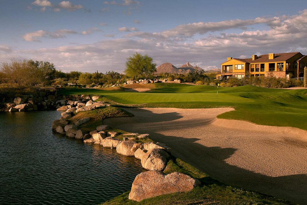 Grayhawk Golf Club No 18 Talon Course Scottsdale, AZ.